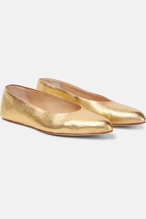 GABRIELA HEARST Ballerinas Andre aus Metallic-Leder