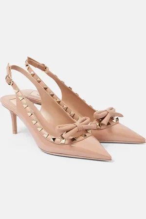 VALENTINO GARAVANI Slingback-Pumps Rockstud 60 aus Lackleder