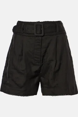 VERONICA BEARD High-Rise Shorts Hobbes aus Ramie