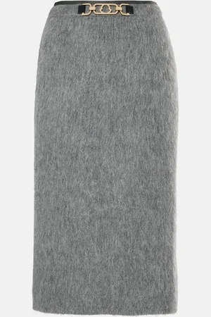 Moncler Bleistiftrock aus einem Wollgemisch