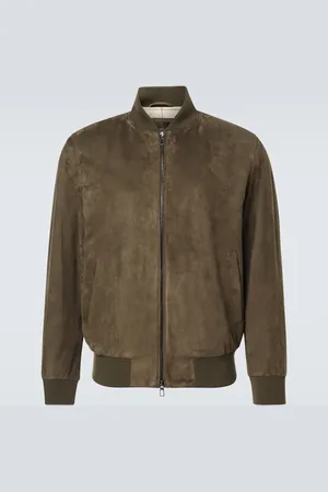 Loro Piana Bomberjacke aus Veloursleder