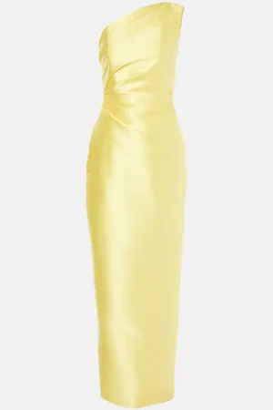 Solace One-Shoulder-Maxikleid Kira aus Twill