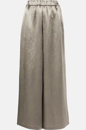 Max Mara Weite Hose Accanto aus Satin