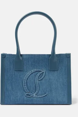 Christian Louboutin Tote By My Side E/W Large aus Denim