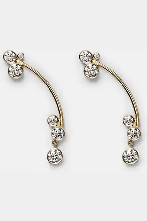 SOPHIE BILLE BRAHE Einzelner Ohrring Grand Stella aus 14kt Gelbgold mit Diamanten