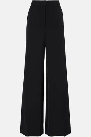 Stella McCartney Weite High-Rise-Hose aus einem Wollgemisch