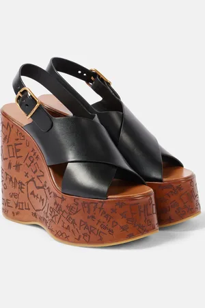 Chloé Chloé Wedge-Sandalen Maxime aus Leder