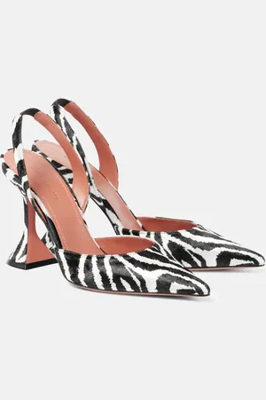 Amina Muaddi Slingback-Pumps Holli aus Samt