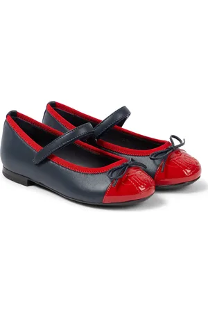 Dolce & Gabbana Mary-Jane-Ballerinas DG aus Leder