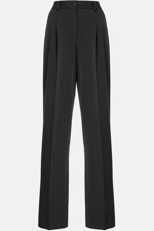 Dolce & Gabbana Weite Hose aus Wolle und Seide