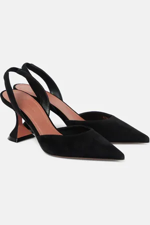 Amina Muaddi Slingback-Pumps Holli 70 aus Veloursleder