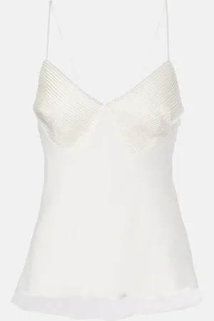Max Mara Bridal Top Opache aus Seiden-Georgette