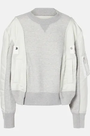 SACAI Pullover aus einem Baumwollgemisch