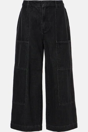 Vince Wide-Leg Cropped-Jeans