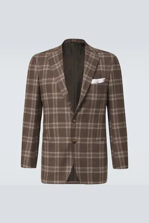 Kiton Blazer aus Wolle, Seide und Leinen