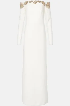Costarellos Verzierte Off-Shoulder-Robe Meline