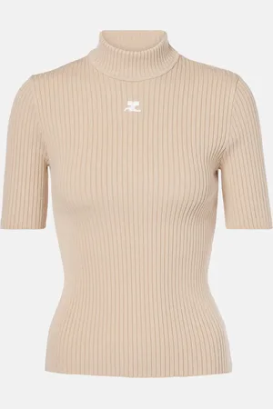 Courrèges Courrèges Top Reedition aus Rippstrick