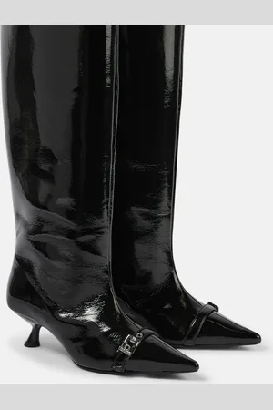 Ganni Stiefel Eyelets aus Lederimitat