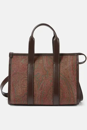 Etro Tote Bauletto Large aus Canvas mit Leder
