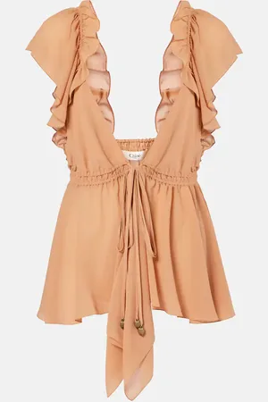 Chloé Chloé Top aus Seidenchiffon