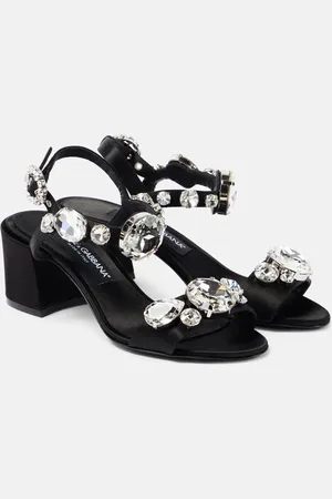Dolce & Gabbana Sandalen Keira 60 aus Satin mit Kristallen