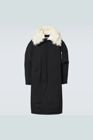 Jil Sander Daunenjacke mit Faux Fur