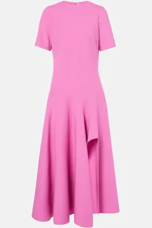 Oscar de la Renta Midikleid aus einem Wollgemisch