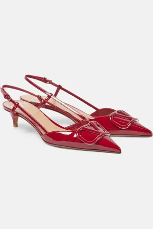 VALENTINO GARAVANI Slingback-Pumps VLogo Signature 40 aus Lackleder