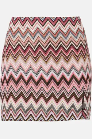 Missoni Minirock aus Häkelstrick