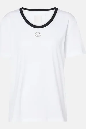 Givenchy T-Shirt 4G aus Baumwoll-Jersey mit Kristallen