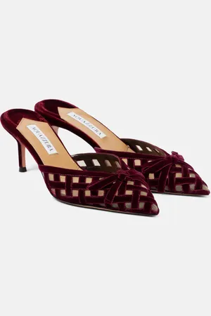 Aquazzura Mules Romance 65 aus Samt