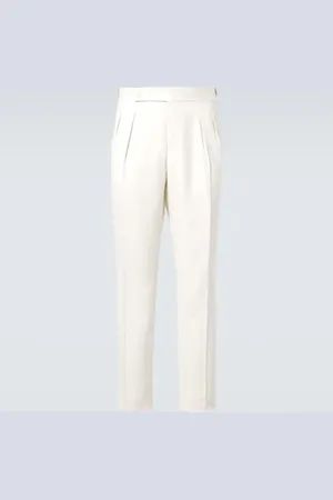Brunello Cucinelli Smokinghose aus Seiden-Twill