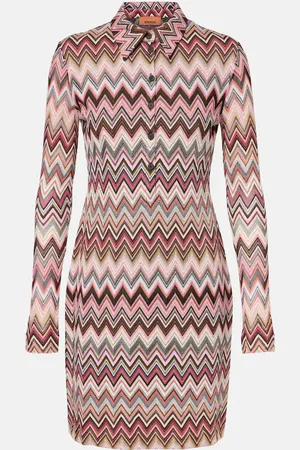 Missoni Minikleid aus Häkelstrick