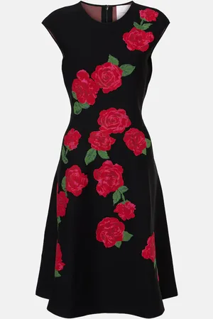 Carolina Herrera Midikleid aus Jacquard