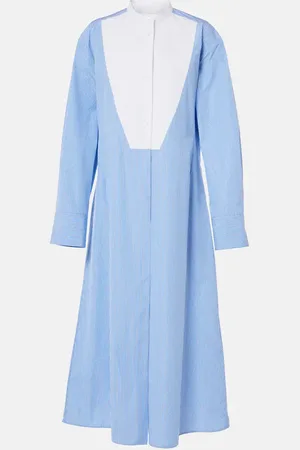 Jil Sander Hemdblusenkleid aus Baumwolle