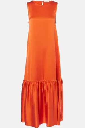 ASCENO Midikleid Rhea aus Seiden-Charmeuse