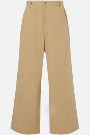 Moncler Weite High-Rise-Hose aus Gabardine