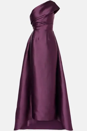 Solace One-Shoulder-Robe aus Twill