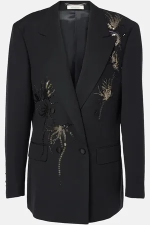 JACQUES WEI Blazer aus Wolle mit Pailletten