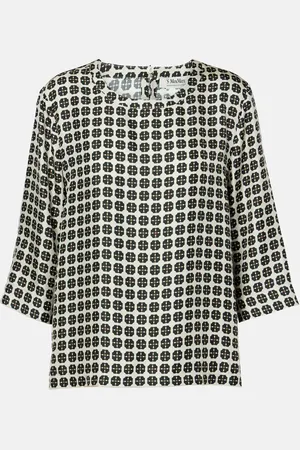 Max Mara Top Ribes aus Seide