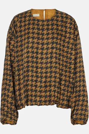 DRIES VAN NOTEN Top aus Satin