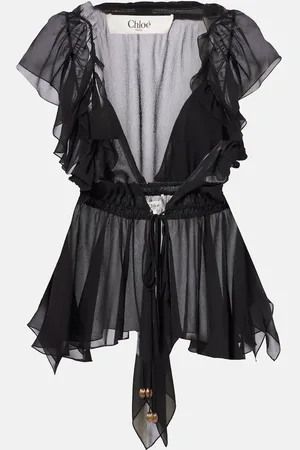 Chloé Chloé Top aus Seiden-Georgette