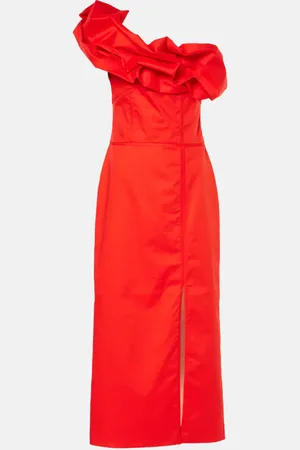 JOHANNA ORTIZ One-Shoulder-Robe aus Popeline