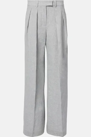 Brunello Cucinelli Weite Hose aus einem Leinengemisch