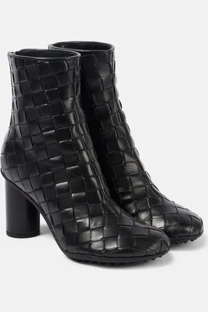 Bottega Veneta Ankle Boots Intrecciato aus Leder