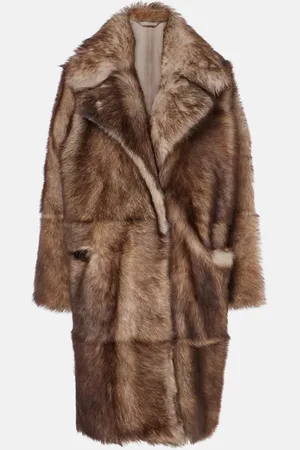 Nour Hammour Mantel Evita aus Shearling