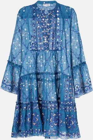 Juliet Dunn Bedrucktes Minikleid aus Baumwolle