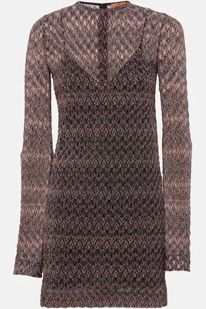 Missoni Minikleid aus Häkelstrick