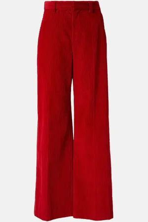 Brunello Cucinelli Weite High-Rise-Hose aus Baumwoll-Cord