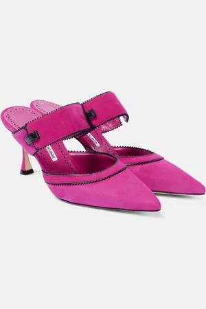 Manolo Blahnik Mules Brontiamusa 70 aus Veloursleder